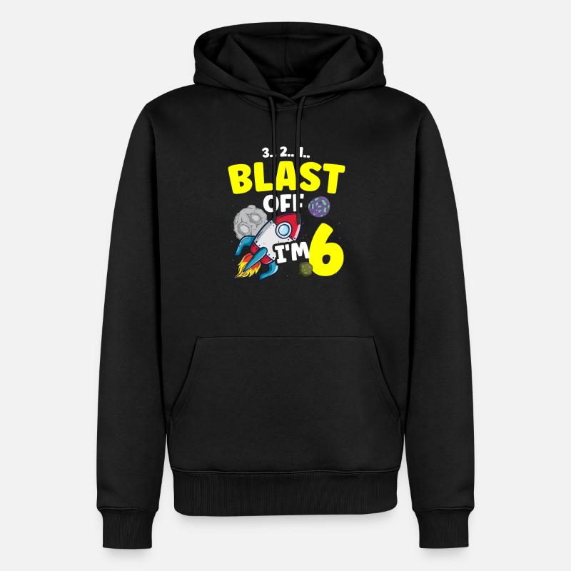 Je suis 6ème scientifique - Sweat à capuche Premium bio Homme - noir