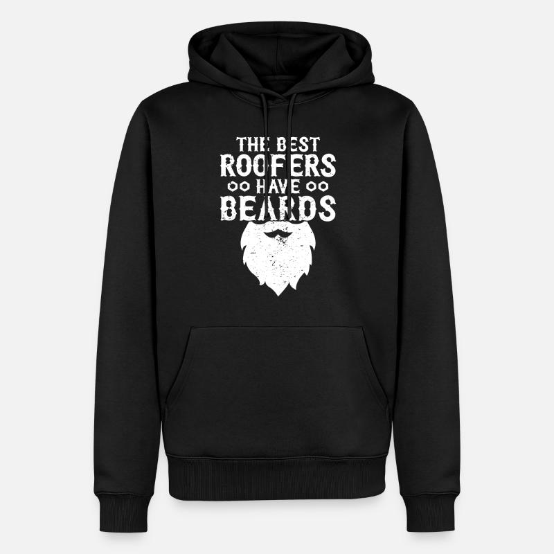 Dachdecker -Dachhäuser Reparaturen - Männer Premium Bio Hoodie - Schwarz
