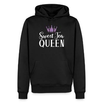 Cadeaux pour amateurs de thé sucré - Sweat à capuche Premium bio Homme - noir - Devant - Nico (187cm)