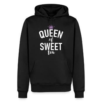 Cadeaux pour amateurs de thé sucré - Sweat à capuche Premium bio Homme - noir - Devant - Nico (187cm)