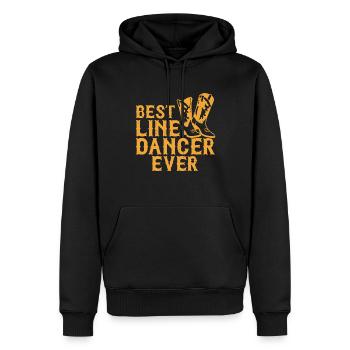 Line Dancing Cowboy Boots Western - Männer Premium Bio Hoodie - Schwarz - Vorne - Nico (187cm)