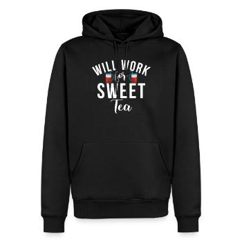 Sweet Tea Lover Gifts - Men’s Premium Organic Hoodie - black - Front - Nico (187cm)