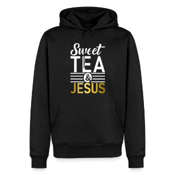 Süßer Tee Liebhaber Geschenke - Männer Premium Bio Hoodie - Schwarz - Vorne - Nico (187cm)