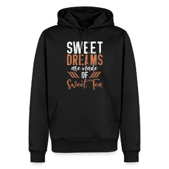 Cadeaux pour amateurs de thé sucré - Sweat à capuche Premium bio Homme - noir - Devant - Nico (187cm)