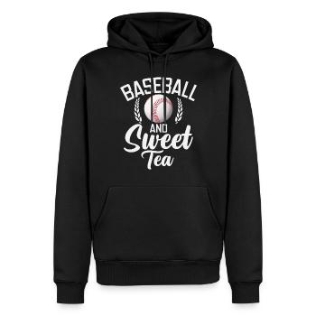 Sweet Tea Lover Gifts - Men’s Premium Organic Hoodie - black - Front - Nico (187cm)