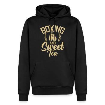 Sweet Tea Lover Gifts - Men’s Premium Organic Hoodie - black - Front - Nico (187cm)