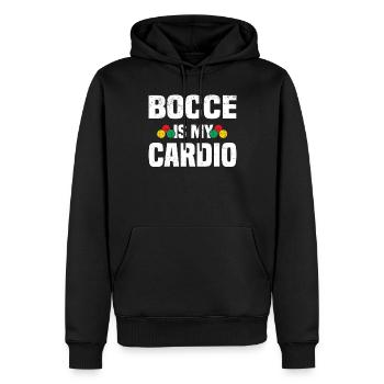 Boccia Petanque Boule Bocciaspieler Lyonnais - Männer Premium Bio Hoodie - Schwarz - Vorne - Nico (187cm)