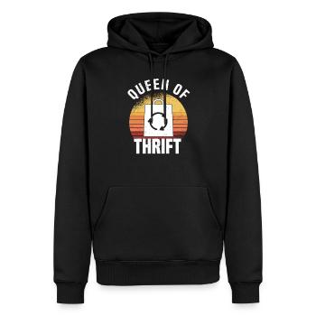 Secondhand Shop Secondhand Eco Hipster Used - Men’s Premium Organic Hoodie - black - Front - Nico (187cm)