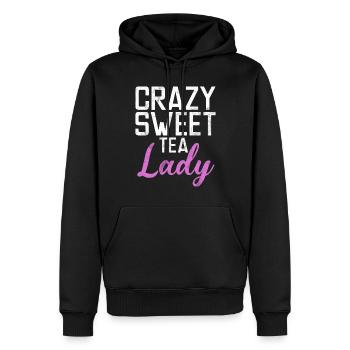 Cadeaux pour amateurs de thé sucré - Sweat à capuche Premium bio Homme - noir - Devant - Nico (187cm)