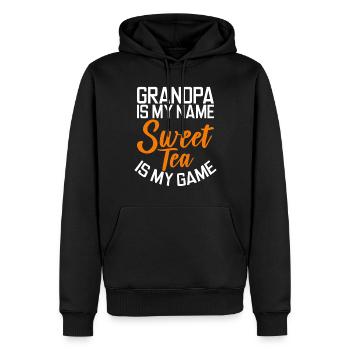 Sweet Tea Lover Gifts - Men’s Premium Organic Hoodie - black - Front - Nico (187cm)