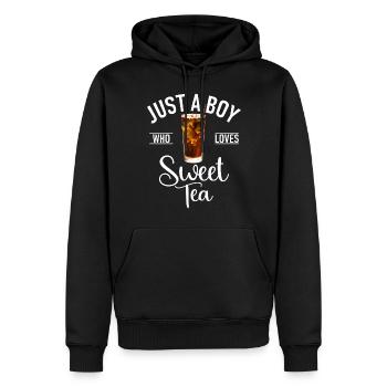 Sweet Tea Lover Gifts - Men’s Premium Organic Hoodie - black - Front - Nico (187cm)