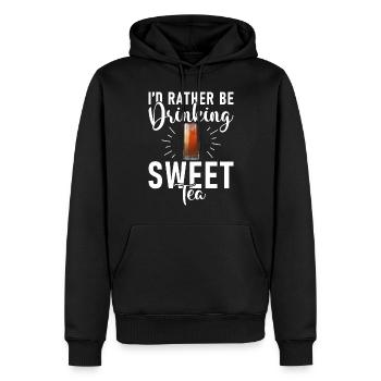 Sweet Tea Lover Gifts - Men’s Premium Organic Hoodie - black - Front - Nico (187cm)