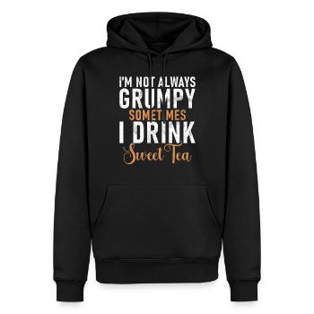 Sweet Tea Lover Gifts - Men’s Premium Organic Hoodie - black - Front - Nico (187cm)