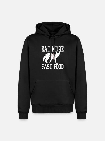 Kojotenjagd - Männer Premium Bio Hoodie - Schwarz
