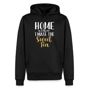 Sweet Tea Lover Gifts - Men’s Premium Organic Hoodie - black - Front - Nico (187cm)