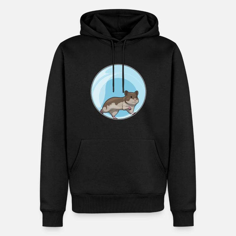 Hamster Hamster Ball - Sweat à capuche Premium bio Homme - noir