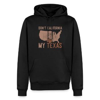 Kalifornien Texas Stolz Texanisch Texaner Sprüche - Männer Premium Bio Hoodie - Schwarz - Vorne - Nico (187cm)