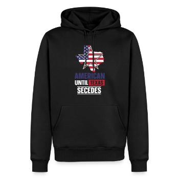 Les Américains jusqu’à la sécession des Texans du Texas - Sweat à capuche Premium bio Homme - noir - Devant - Nico (187cm)