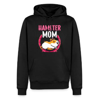 Hamster Mama Haustier Besitzer Süß - Männer Premium Bio Hoodie - Schwarz - Vorne - Nico (187cm)