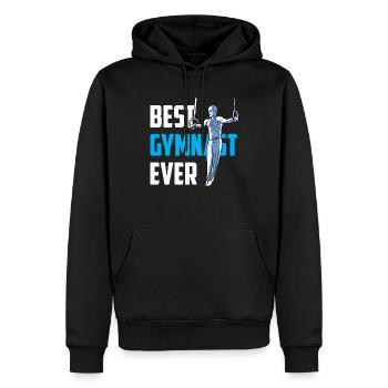 Bester Turner Aller Zeiten Gymnast Gymnastik - Männer Premium Bio Hoodie - Schwarz - Vorne - Nico (187cm)