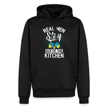 Pickleball masculin Sports Funny Pickleball Design - Sweat à capuche Premium bio Homme - noir - Devant - Nico (187cm)