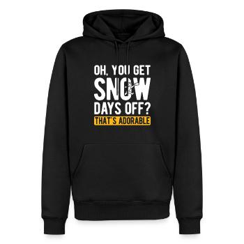 Briefträger Und Paket-Zusteller Für Postboten - Männer Premium Bio Hoodie - Schwarz - Vorne - Nico (187cm)