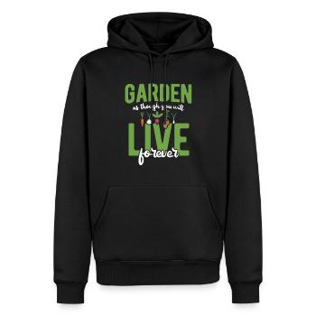 Landschaftsgärtner Hobbygärtner Gärtner - Männer Premium Bio Hoodie - Schwarz - Vorne - Nico (187cm)