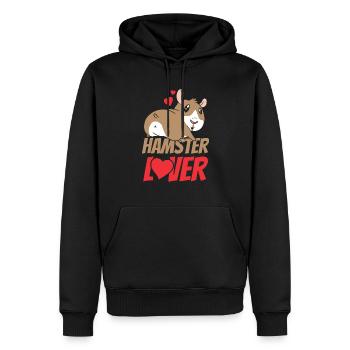 Hamsterliebhaber Süß Hamster Haustier Besitzer - Männer Premium Bio Hoodie - Schwarz - Vorne - Nico (187cm)