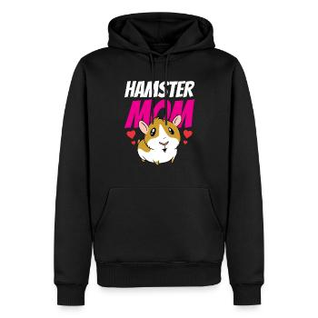 Hamster Mama Besitzer Haustier Süß - Männer Premium Bio Hoodie - Schwarz - Vorne - Nico (187cm)