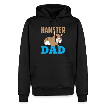 Hamster Papa Propriétaire Pet Sweet - Sweat à capuche Premium bio Homme - noir - Devant - Nico (187cm)