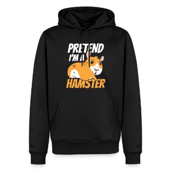 So Tun Als Wäre Ich Ein Hamster Besitzer Haustier - Männer Premium Bio Hoodie - Schwarz - Vorne - Nico (187cm)