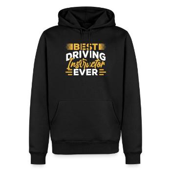 Bester Fahrlehrer Aller Zeiten Beruf Fahrschule - Männer Premium Bio Hoodie - Schwarz - Vorne - Nico (187cm)
