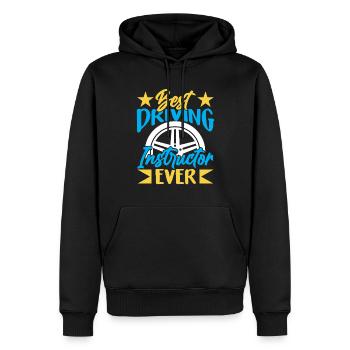 Bester Fahrlehrer Aller Zeiten Beruf Fahrschule - Männer Premium Bio Hoodie - Schwarz - Vorne - Nico (187cm)
