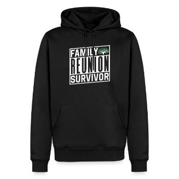 Überlebender Eines Familientreffens Team Familie - Männer Premium Bio Hoodie - Schwarz - Vorne - Nico (187cm)
