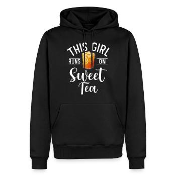 Sweet Tea Lover Gifts - Men’s Premium Organic Hoodie - black - Front - Nico (187cm)