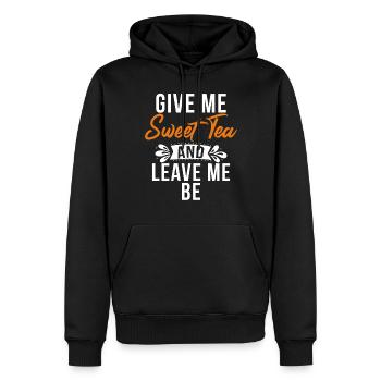 Sweet Tea Lover Gifts - Men’s Premium Organic Hoodie - black - Front - Nico (187cm)