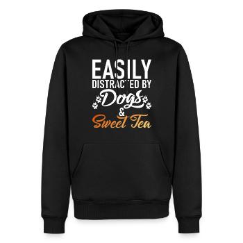 Süßer Tee Liebhaber Geschenke - Männer Premium Bio Hoodie - Schwarz - Vorne - Nico (187cm)