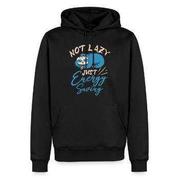 Faultier Liebhaber Faultier Geschenk - Männer Premium Bio Hoodie - Schwarz - Vorne - Nico (187cm)