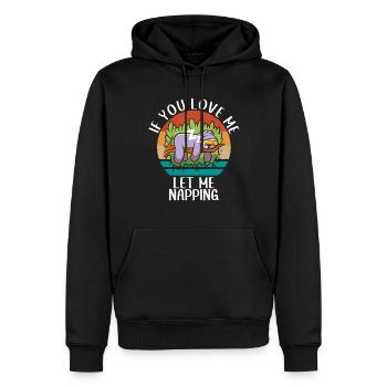 Faultier Liebhaber Faultier Geschenk - Männer Premium Bio Hoodie - Schwarz - Vorne - Nico (187cm)