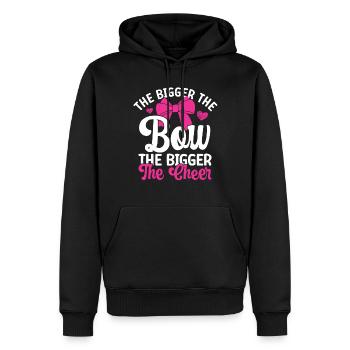 Cheerleader - Sweat à capuche Premium bio Homme - noir - Devant - Nico (187cm)