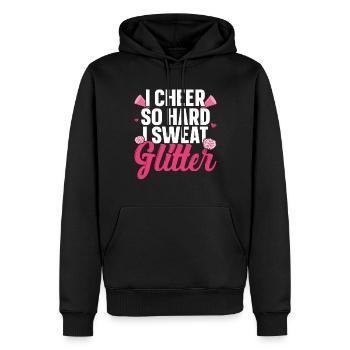 Cheerleader - Sweat à capuche Premium bio Homme - noir - Devant - Nico (187cm)