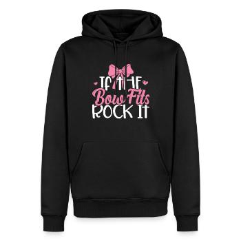 Cheerleader - Sweat à capuche Premium bio Homme - noir - Devant - Nico (187cm)