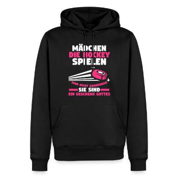 Eishockey Hockeyspieler Hockey - Männer Premium Bio Hoodie - Schwarz - Vorne - Nico (187cm)