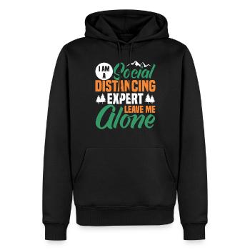 Ich Bin Ein Experte Für Soziale - Männer Premium Bio Hoodie - Schwarz - Vorne - Nico (187cm)