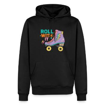Roller skates - Men’s Premium Organic Hoodie - black - Front - Nico (187cm)