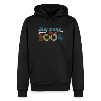 Fantastique depuis 2004 rétro 19th Bitrthday - Sweat à capuche Premium bio Homme - noir - Devant - Nico (187cm)