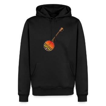 Banjo Shirts For Men Bluegrass Appalachia Folk - Männer Premium Bio Hoodie - Schwarz - Vorne - Nico (187cm)