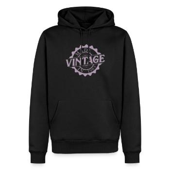Vintage 1983 Geburtstag Sprüche - Männer Premium Bio Hoodie - Schwarz - Vorne - Nico (187cm)