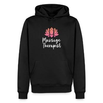 Massage Therapist - Männer Premium Bio Hoodie - Schwarz - Vorne - Nico (187cm)