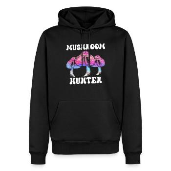 Pilzsucher Pilzesammler Pilzesammeln Pilzsammler - Männer Premium Bio Hoodie - Schwarz - Vorne - Nico (187cm)